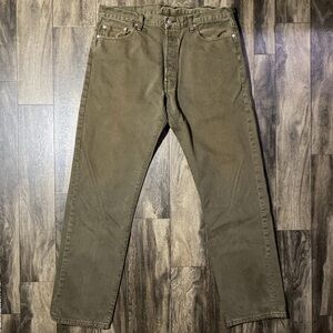 Vintage Levi's 501 XX Jeans Mens 38x34 Green Original Fit Denim Vintage USA Made